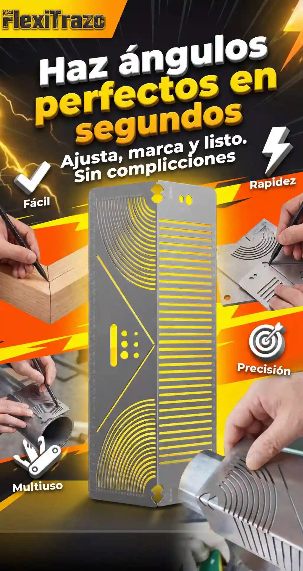 Herramientas Marcado De Angulo Flexible