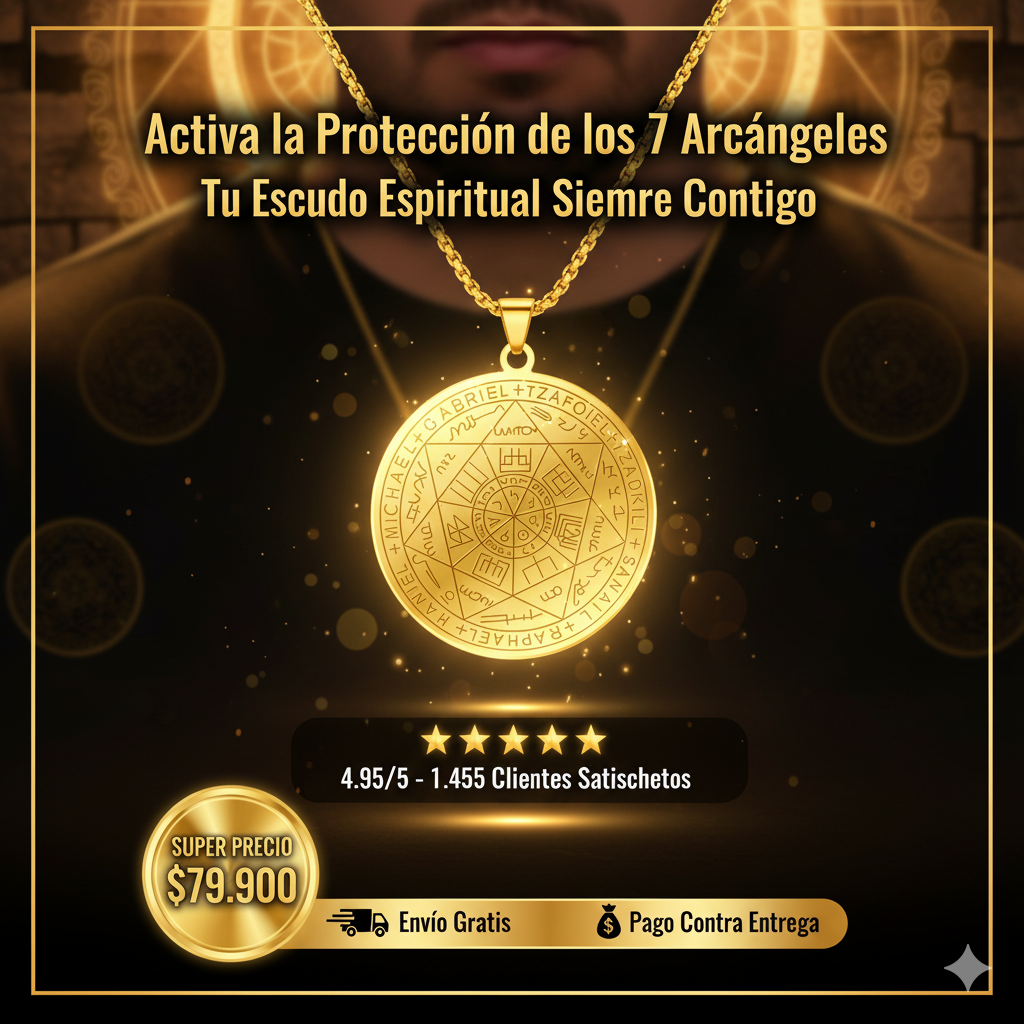 Collar Sello 7 Arcángeles + Caja de regalo