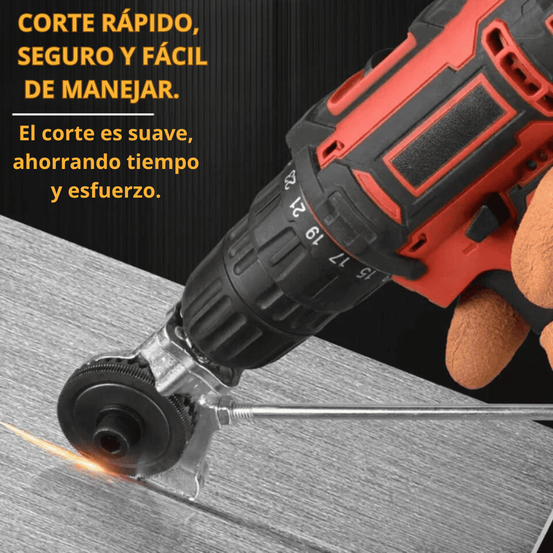 CUTTERPRO™ adaptador de corte de metal para taladro (NO INCLUYE EL TALADRO)