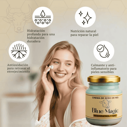 Blue Magic: Nutrición profunda y piel renovada con cada aplicación