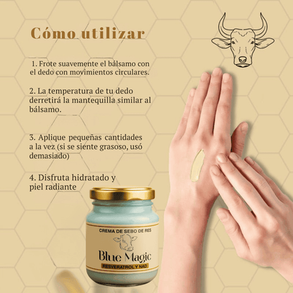 Blue Magic: Nutrición profunda y piel renovada con cada aplicación