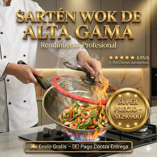 Sartén Wok | Convierte cualquier comida en una experiencia gourmet