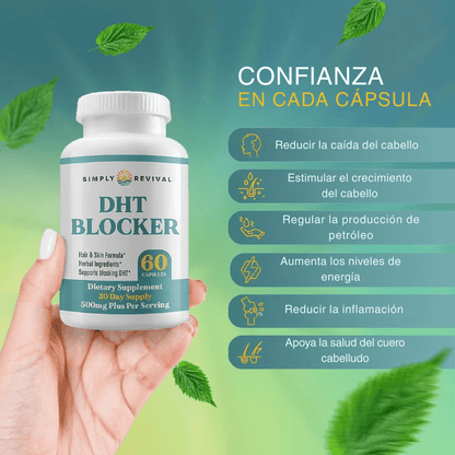 Simply Revival DHT Blocker | Innovador bloqueador natural de DHT